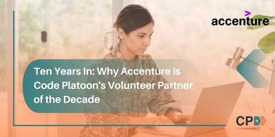 Ten Years In: Why Accenture Is Code Platoon's Volunteer Partner of the Decade
