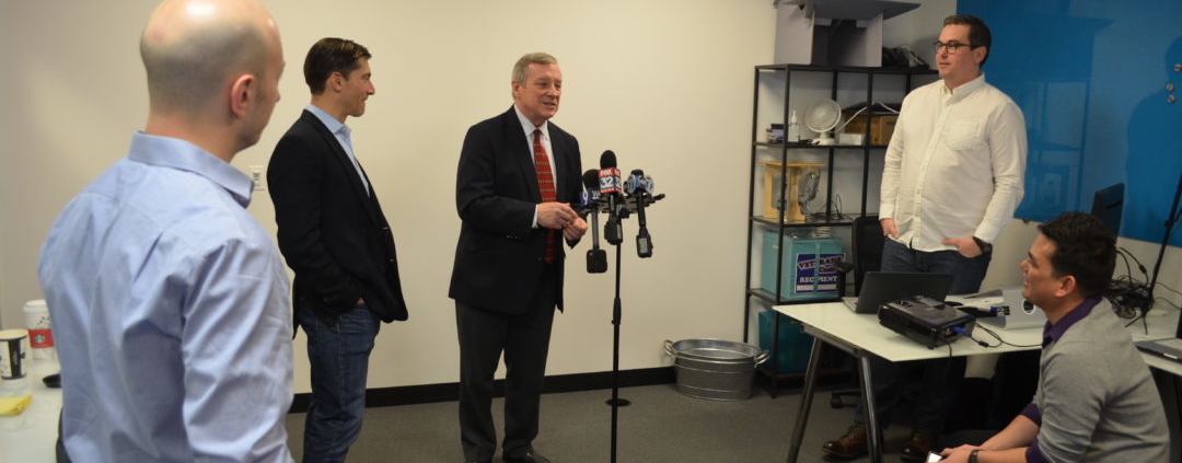 U.S. Sen. Durbin Talks Tech Education and Jobs at Code Platoon