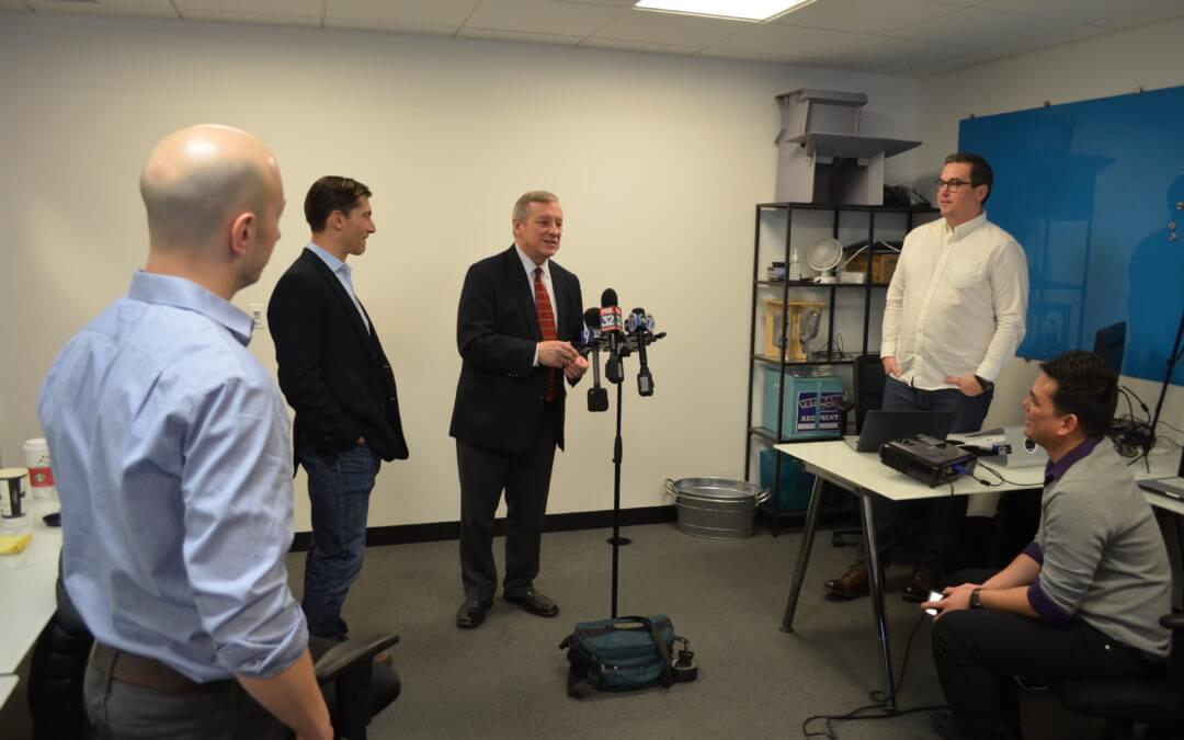 U.S. Sen. Durbin Talks Tech Education and Jobs at Code Platoon