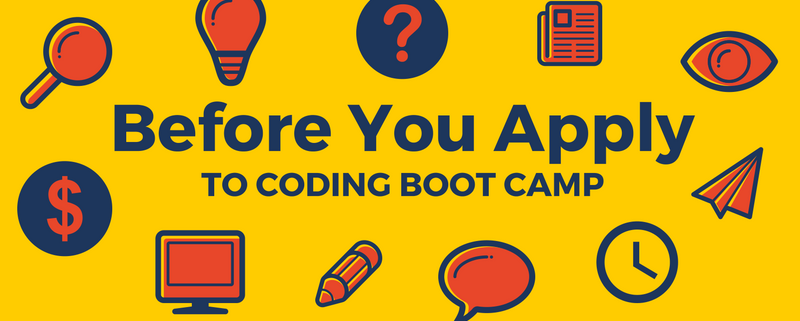 What to consider before applying to coding boot camps